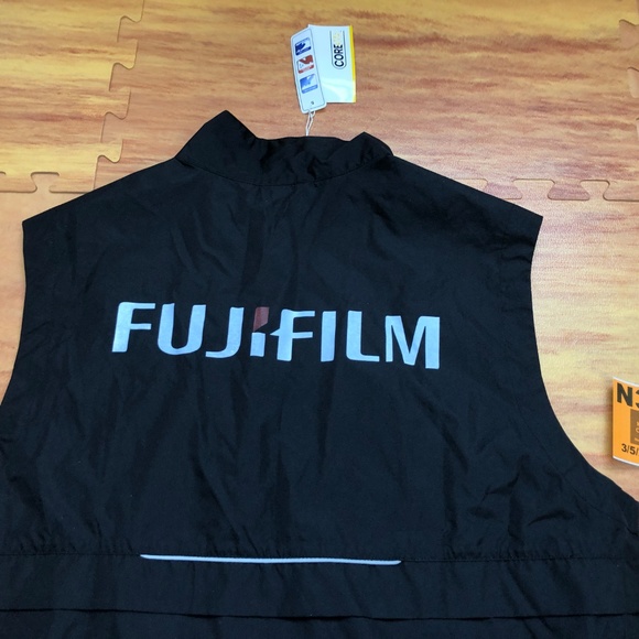 FujiFilm X Black Men Windbreaker Zip Vest Small S - Picture 7 of 8